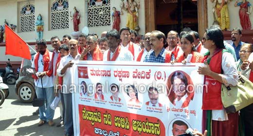 Mangaluru :  Save Netravathi Jatha kicks off